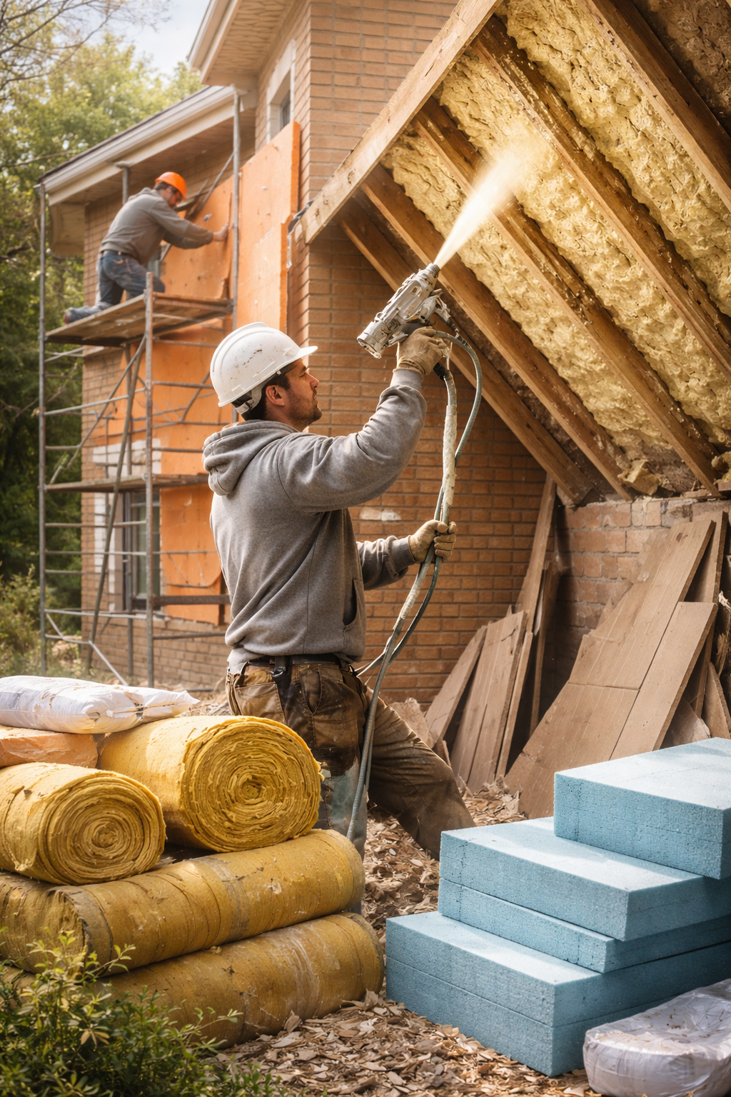 Утепление домов в Шарыпово под ключ от 4244 руб/м2 | Профессионально — ТепломастерШрп