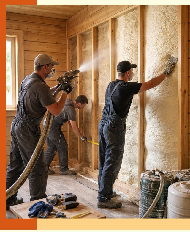 Утепление бани пенополиуретаном (ППУ) в Шарыпово