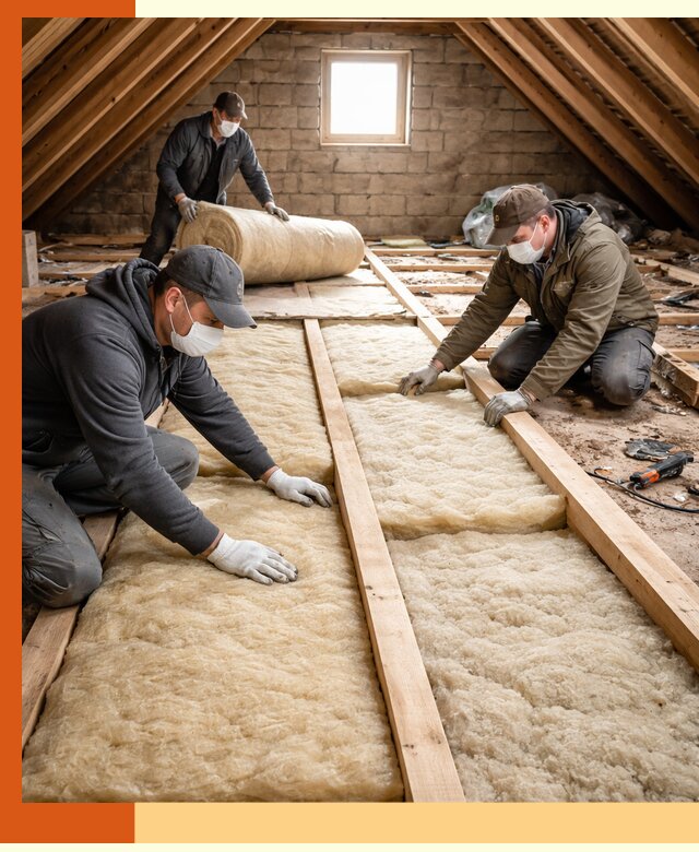 Утепление чердака в Шарыпово — профессиональная теплоизоляция кровли