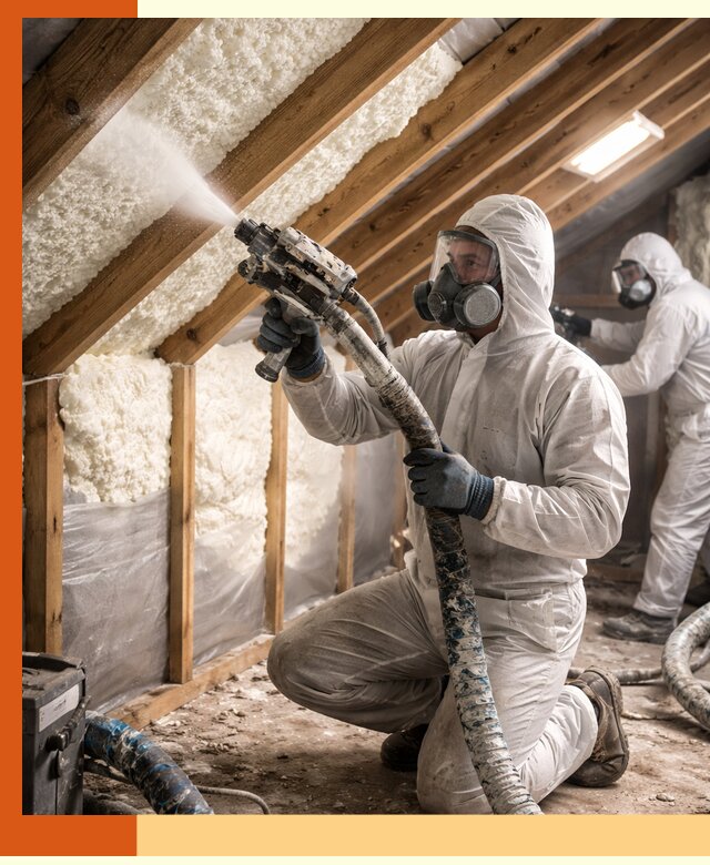 Утепление чердака пенополиуретаном (ППУ) в Шарыпово