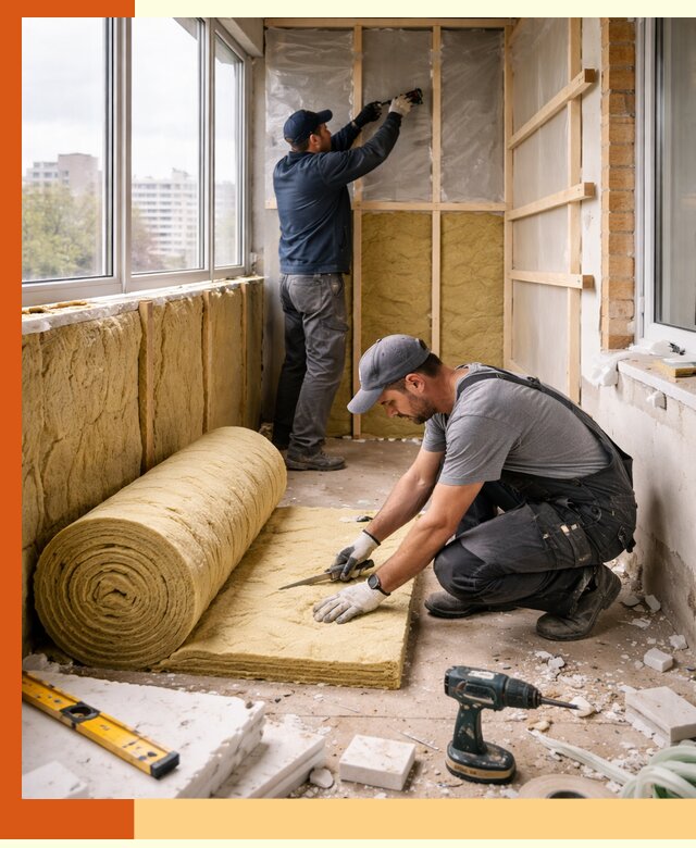 Утепление балкона под ключ в Шарыпове качественно и быстро