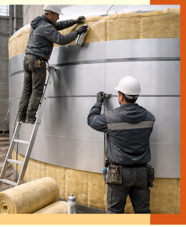 Утепление цистерны в Шарыпово пенополиуретаном от 14652 руб. под ключ | ТепломастерШрп